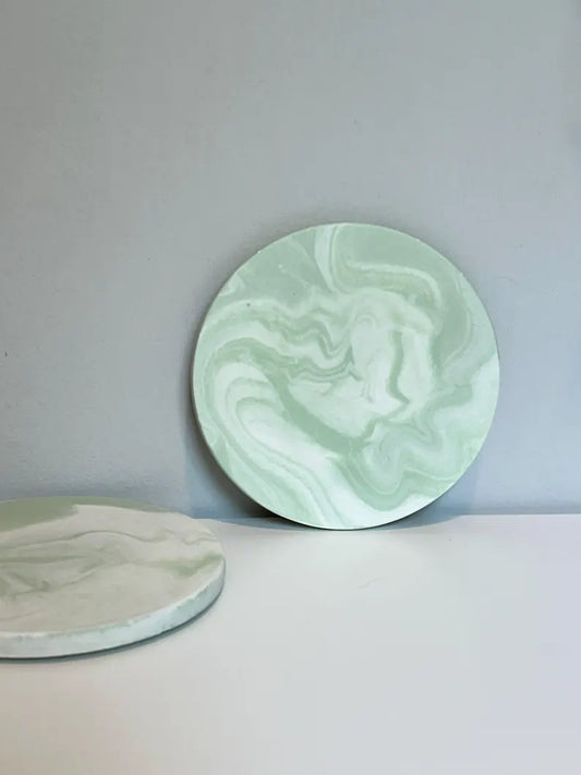 Mint Marble Coasters