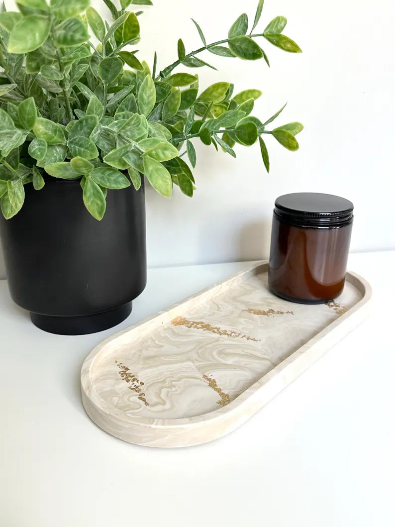 Amaya Marble Tray